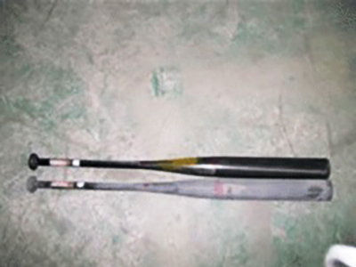 球棒喷砂处理前后