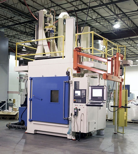 数控喷丸设备喷丸机现场图片