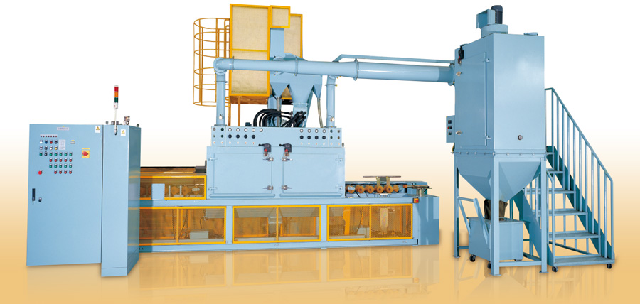 汽车传动轴专用自动喷砂机高清图