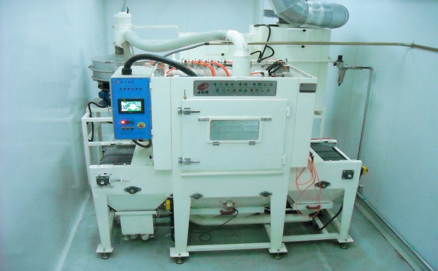 超薄硅片专用自动喷砂机图片