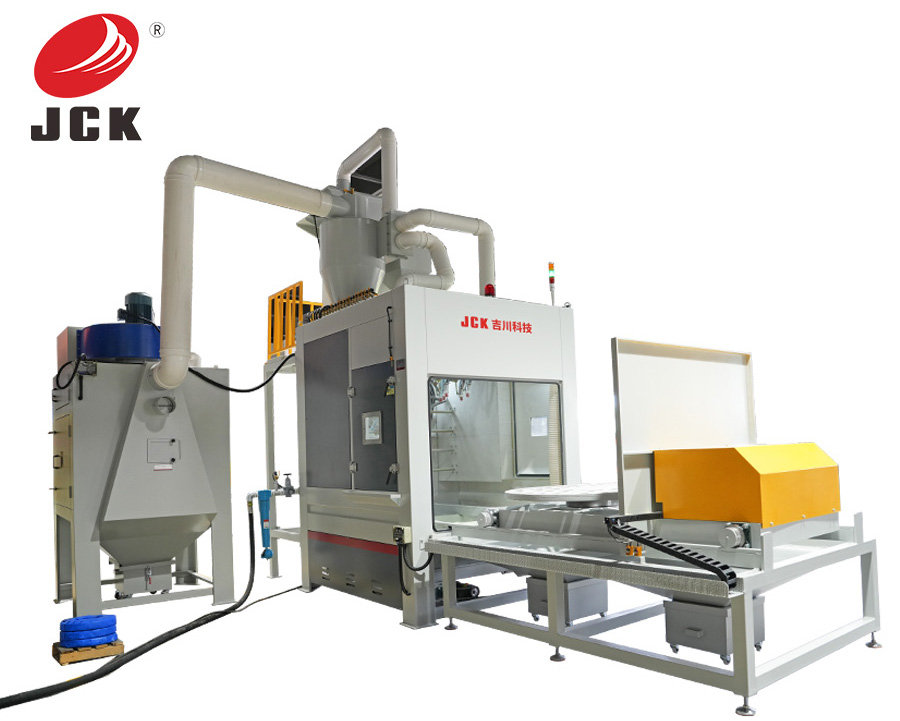 转盘式自动喷砂机