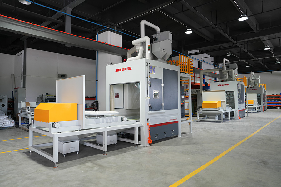 转盘式自动喷砂机