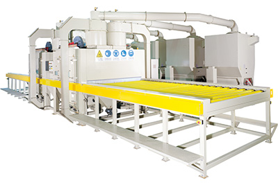 吉川自行研发全自动靶材(钛板)喷砂清理机