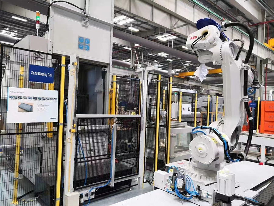 机器人喷砂设备