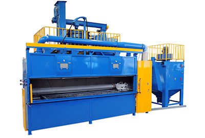 金属圆管喷砂清理机