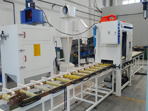 铜排双面自动喷砂机