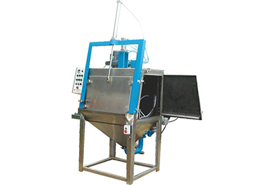 非标半自动圆盘不锈钢水喷砂机